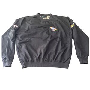 NASCAR VTG 90s Clorox Wisk Racing Windbreaker Size Large Inner Harbor Pullover